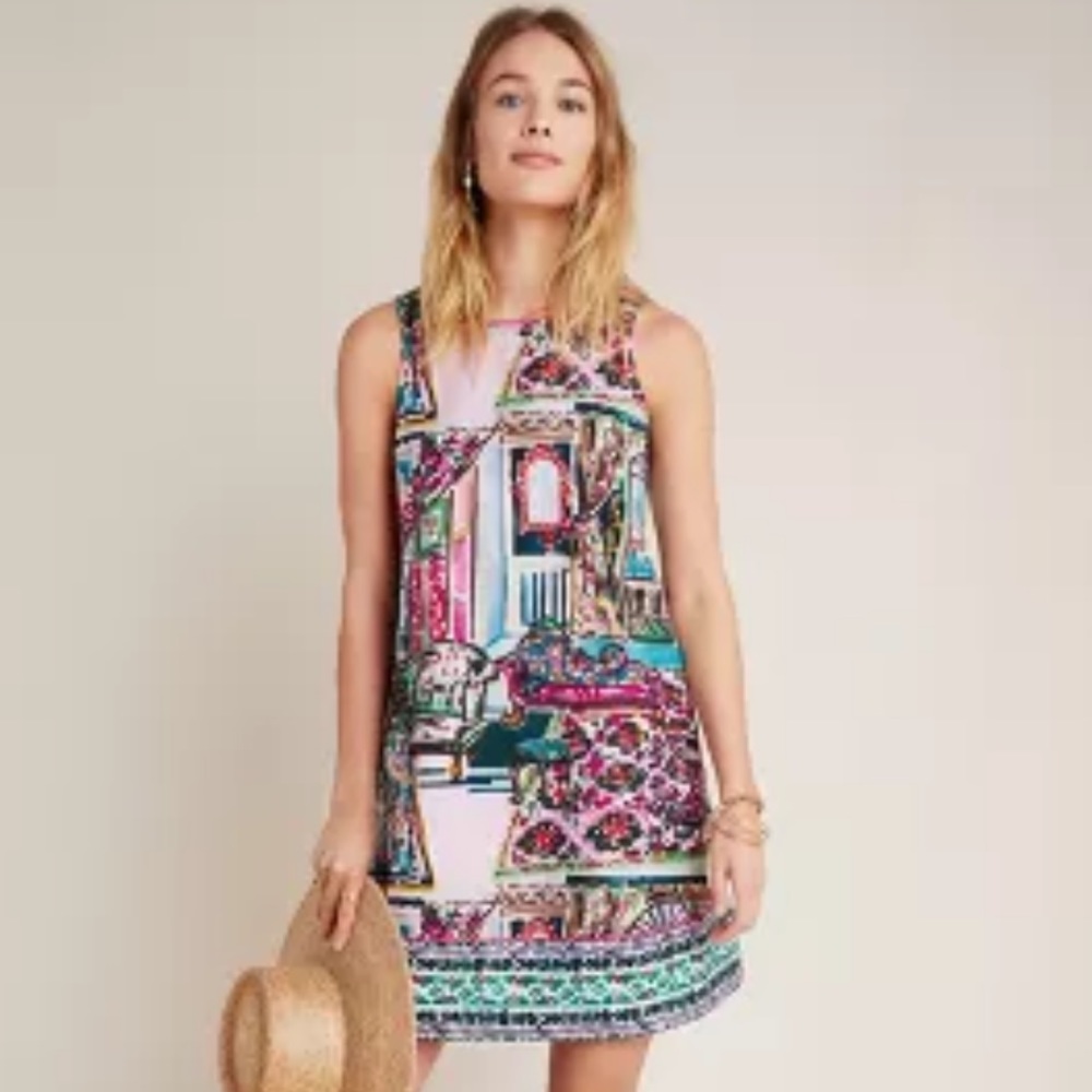 Anthropologie Amelia mini shift dress